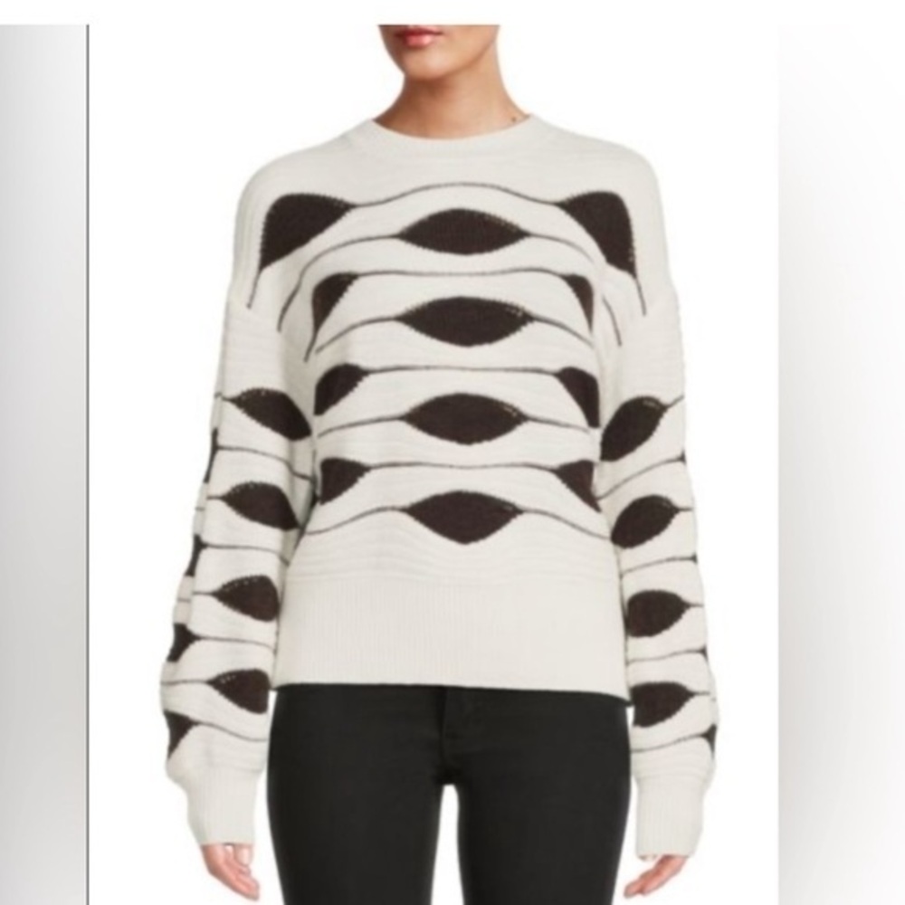 Nanette by Nanette Lepore Geometric Knit Sweater Size X-Large